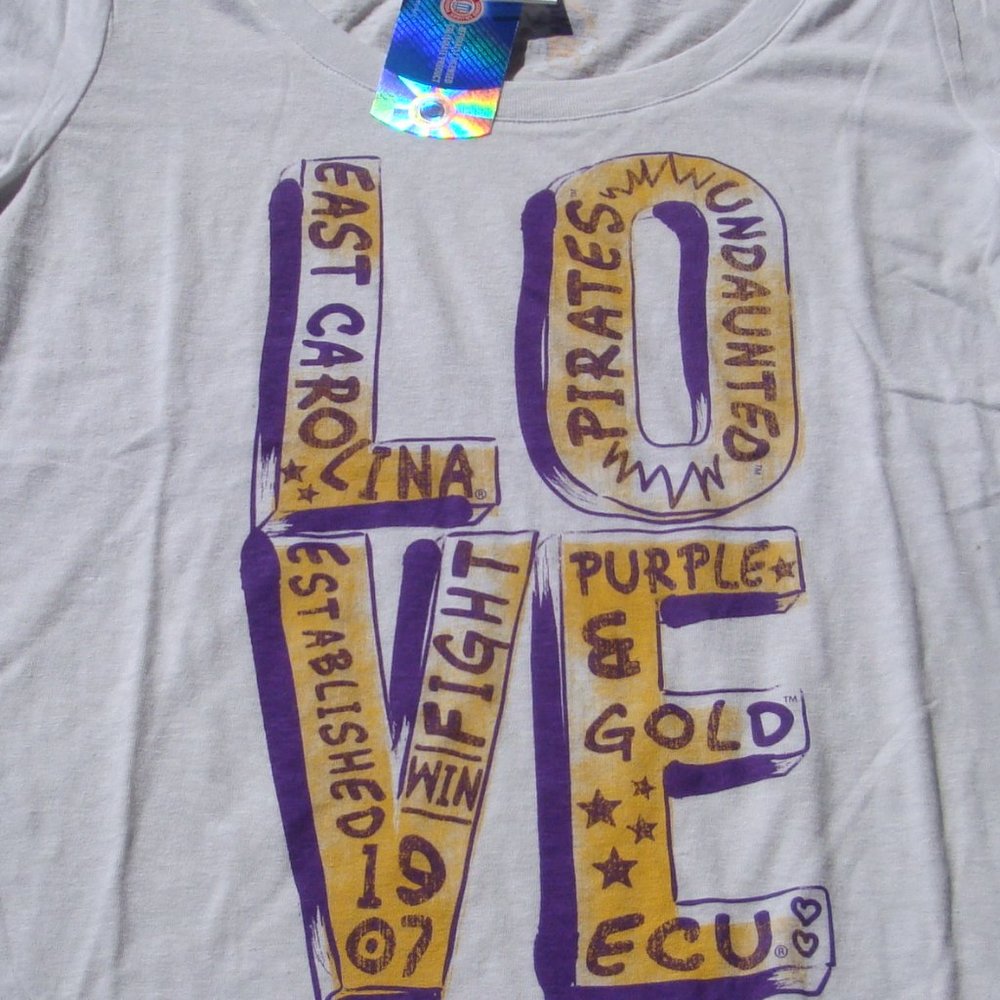 NEW East Carolina University Women's LOVE shirt